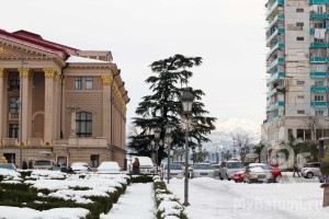 Снег. Зима в Батуми